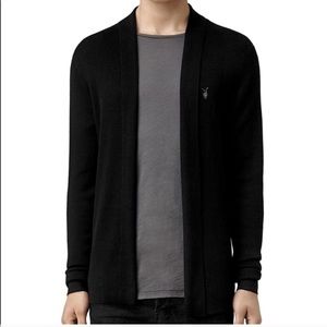 All Saints Merino Wool Cardigan Men’s Small Black